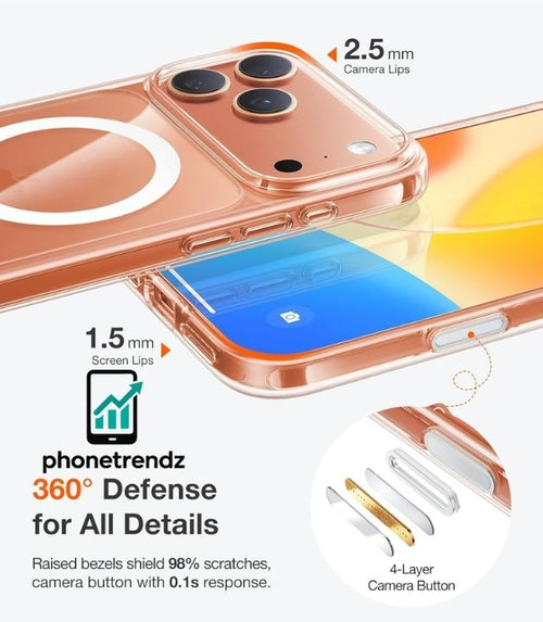 Phonetrendz Back Cover Case for iPhone 17 pro max with Mag-Safe